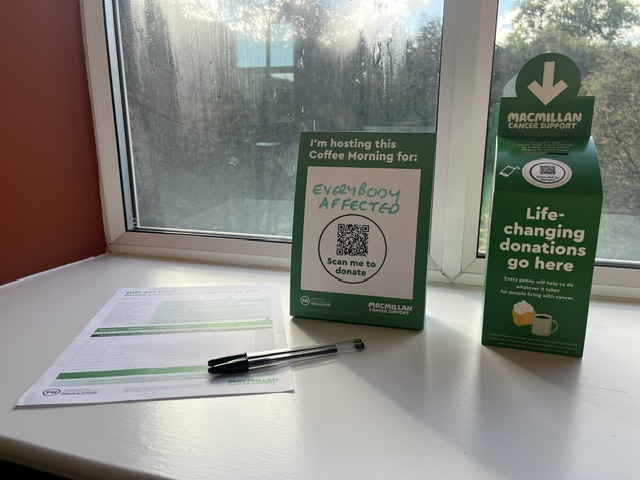 Macmillan Coffee Morning 2025 at ICH Office