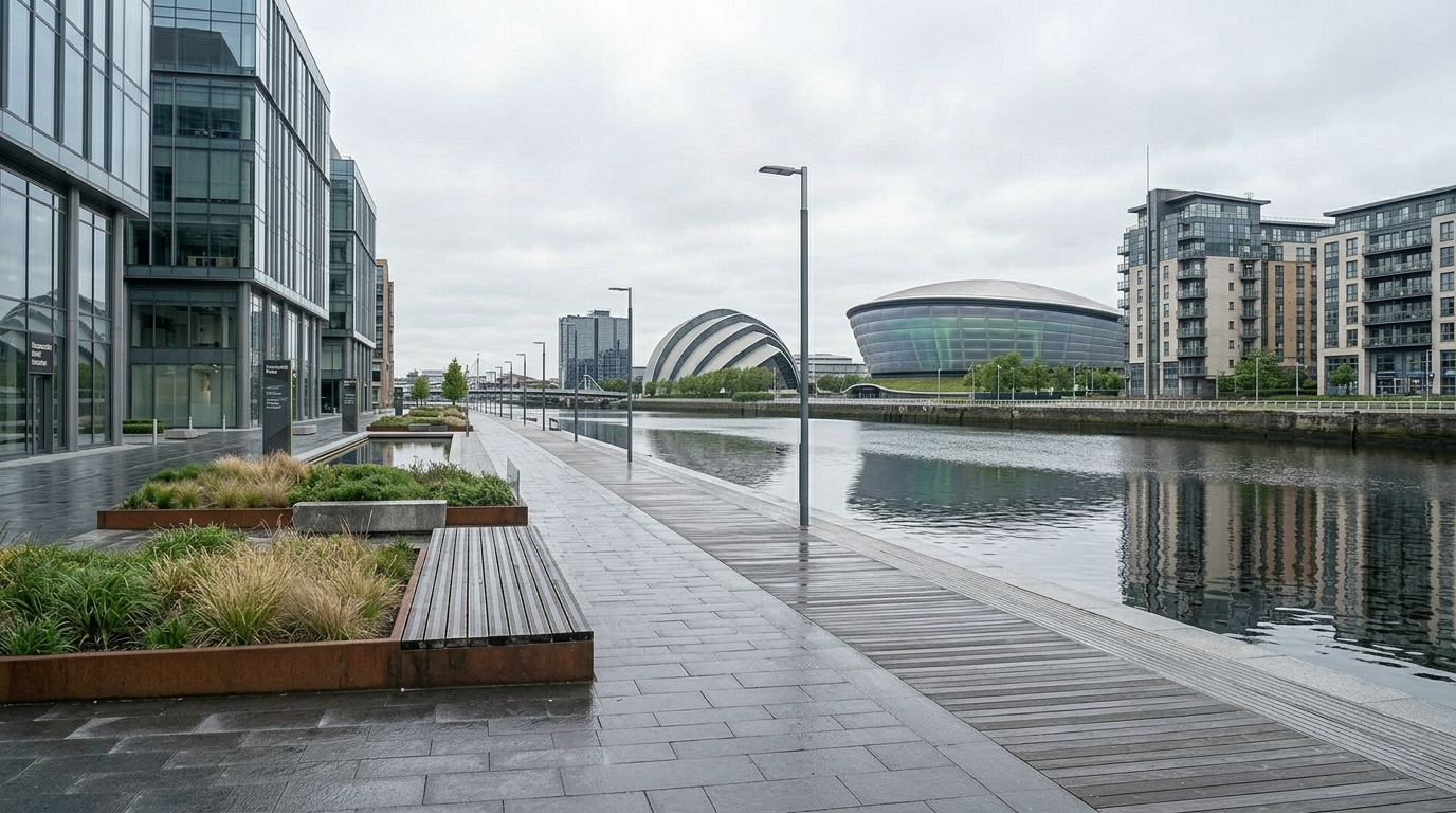 Photo of Glasgow Clyde Waterfront in Glasgow near the SEC Centre and The Hydro - ICH Facilities Management